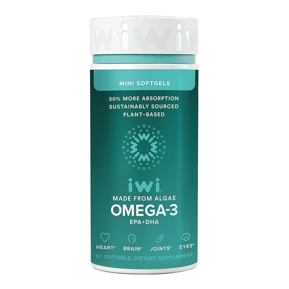 Iwi Life Omega 3 Mini Softgels for Heart, Brain, Joints and Eyes Support, 60 Ea